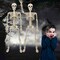 36" Life-Size Skeleton Halloween Decoration – Full-Body Movable Skeleton with 20 Spiders for Yard, Haunted House, Indoor & Outdoor Decor